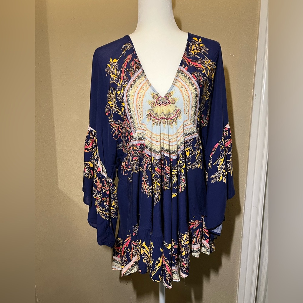 Free People Women’s Sunset Dreams Ruffle Tunic Top